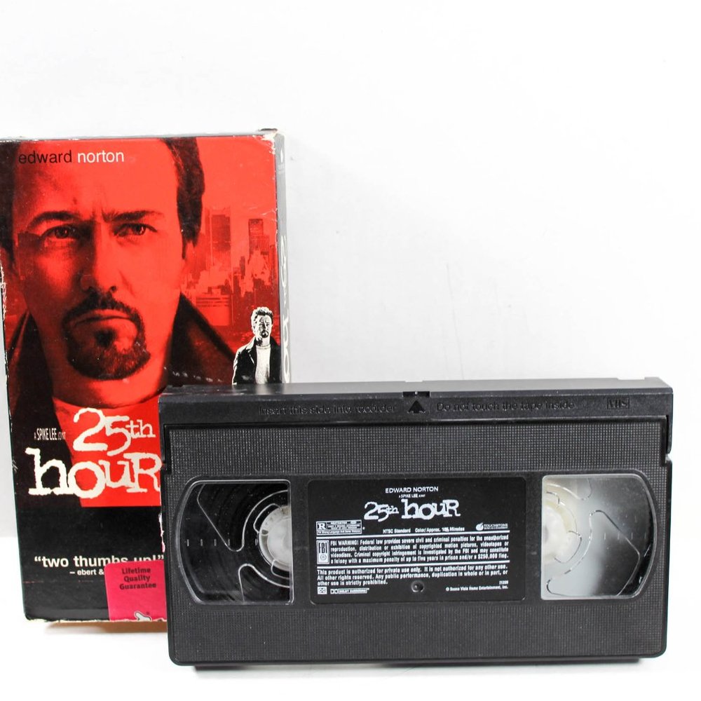 Vintage Y2K 2003 25th Hour VHS VCR Movie Tape